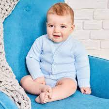 Patterns > doreen knitting books > doreen knitting #111, childrens sweaters. Baby Toddler Boys Blue Cardigan