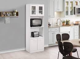 Hutch has cord access and 1 adjustable shelf. Kings Brand Furniture Tall Kitchen Pantry Microwave Storage Cabinet White Amazon In Furniture