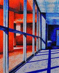 On Site Perspective Using Color Theory And Temperature Color Theory My Art Studio Student Art