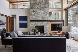 Check in as many different areas as possible, from interior design ideas for modern living rooms are extremely varied. Modern Mountain Home Contemporary Living Room Los Angeles By Transition State Houzz