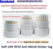 Printable Soft Ultra Thin Adhesive Anti Metal RFID Tag UHF Sticker Flexible  Metal Resistant RFID UHF Tag EPC Gen2 Waterproof - AliExpress