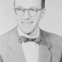 Portrait of Burton J. Moyer, Lawrence Radiation Laboratory senior scientist  and physics research group leader, appointed chairman of UC's Physics  Department in 1962. Morgue 1962-33 (P-1) [Photographer: Donald Cooksey]