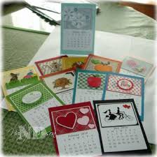 2014 Too Soon Card Making Crafts Diy Calendar Mini Calendars