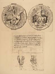 1737 MEDIEVAL England Illustrated Domesday Book Maps DRAGONS Hearne FAMED  Ectypa