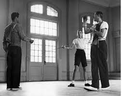 The Swan Training For The Fencing Scene Grace Kelly Princess Grace Kelly Hollywood Pictures