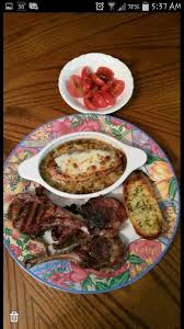 French Onion Soup Grilled Lamb Chops Garlic Bread And Cherry Tomato Salad Cherry Tomato Salad Grilled Lamb Chops No Cook Meals