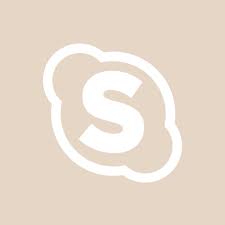 Skype Milky Beige Custom Icons App Icon Pinterest Logo