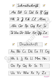 Kostenlose arbeitsblätter zum thema schreibschrift (vereinfachte ausgangsschrift) an der grundschule für die 1. Schreibschrift Druckschrift Ubersicht Seite 1 Schreibschrift Uben Druckschrift Schreibschrift
