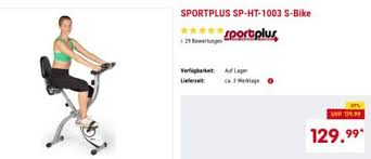 Sportplus Sp Ht 1003 S Bike Klappbarer Hometrainer Mit Komfortsattel Sport Hometrainer Laufband
