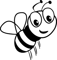 Cool Cartoon Bee Smile Coloring Page Bee Coloring Pages Cartoon Bee Honey Bee Cartoon