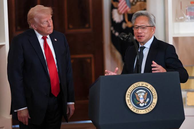Trump calls Nvidia CEO Jensen Huang, dismisses AI safety fears as 'hoax' on speakerphone; says U.S. must beat China in AI innovation