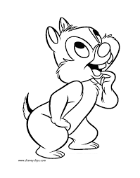 According to disney, kiki is a smart, and koko are stupid. Chip And Dale Coloring Pages Disneyclips Com