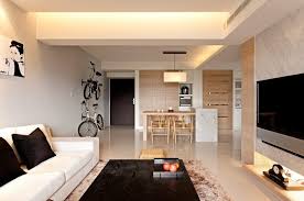 Eastern pieces in a turkish rug and wooden table cube give it character. Modern Interior Design Viskas Apie Interjera