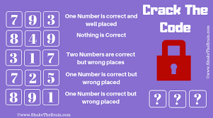 Check spelling or type a new query. Crack The Code Logical Brain Teaser With Answer