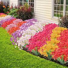 Maybe you would like to learn more about one of these? Buy Jemong 24 Bundles Artificial Flowers Outdoor Uv Resistant Fake Flowers No Fade Faux Plastic Plants Garden Porch Window Box Decorating Deep Red Online In Indonesia B08ntpwyct
