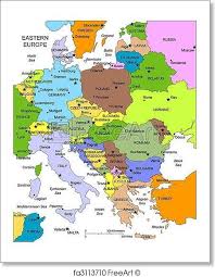 Physical map of europe we have added a physical map of europe to our collection. Freeart Fa3113710 Eastern Europe Map European Map Europe Map