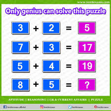 Only Genius Can Solve This Puzzle 3 2 5 7 3 17 5 4 19 8 5 Get More Brain Teaser Puzzle Number Pu Maths Puzzles Brain Teasers Riddles Brain Teaser Puzzles