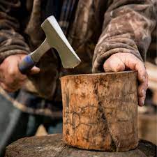 Oak Curve Outfitters Camp Axe With Sheath 14 Inch Small Compact 2 Pound Forged Carbon Steel Hatchet Heavy Duty Camping Ha Camp Axe Throwing Axe Small Compact