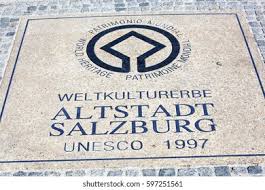 A world heritage site is a landmark or area with legal protection by an international convention administered by the united nations educational, scientific and cultural organization (unesco).world heritage sites are designated by unesco for having cultural, historical, scientific or other form of significance. Unesco Weltkulturerbe Altstadt Salzburg Logo Vector Ai Free Download