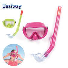 قناع الغوص للأطفال هيدرو سويم مع زجاج مضادة للتضبب وأنبوب التنفس Hydro Swim  Kit de Natation Masque et Tuba Pour Enfants Bestway#24036 :: عوامات  ومستلزمات البحر :: مستلزمات العطلة والترفيه - هايلة