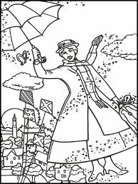 Mary Poppins Para Colorear