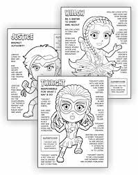 Bible story coloring pages gospel light printable. Superhero Scout Law Coloring Pages Makingfriends