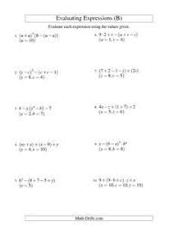 3rd grade math and science homework for the week of november. 7th Grade Math Worksheet Algebraic Expression Algebraic Expressions Evaluating Expressions Math Expressions