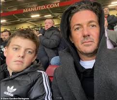 Dave Gardner enjoys Manchester United match with son Grey after split from  Liv Tyler