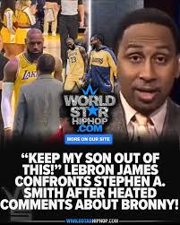 LeBron James GRILLS Stephen A. Over Bronny Criticism.