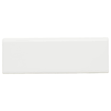 restore bright white 2 in x 6 in ceramic bullnose wall trim 0 08 sq ft piece