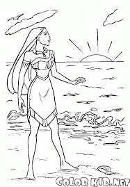 September 20, 2009 disney princess Coloring Page Princess Pocahontas