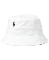 Polo Ralph Lauren Men S Twill Bucket Hat White Polo Ralph Lauren Mens Fishing Hats Mens Hats For Men