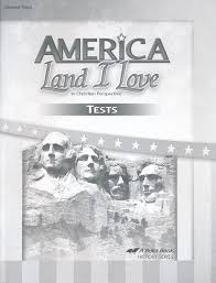 Abeka America Land I Love Tests Updated Edition Christianbook Com