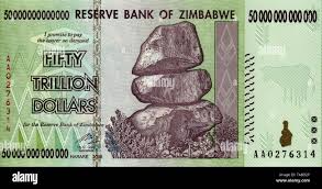 Image result for zimbabwe billion dollar note