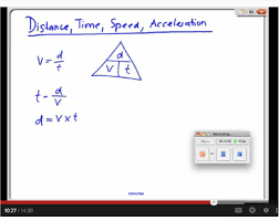 Distance Time Speed Acceleration M4v Math Teaching Greatful