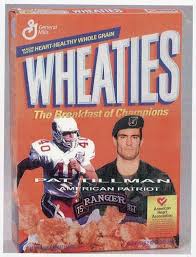 American military serviceperson pat tillman was born patrick daniel tillman jr. In Memory Of Pat Tillman Us Army Rangers Pats Breakfast Of Champions