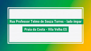 Rua professor telmo de souza torres