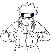 Disegno Da Colorare Di Naruto Pronto Al Combattimento