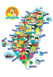 暫時收起手機的google map 旅行時不妨跟著插畫地圖一起去冒險 a day magazine cartographie cartes cuisine taiwanaise