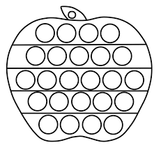 Print out these free coloring pages to entertain your kids. Apple Pop It Coloring Page Free Printable Coloring Pages For Kids