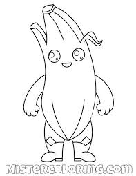 Peely Banana Skin Fortnite Coloring Page Coloring Pages Cartoon Coloring Pages Fall Coloring Pages