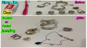 Jewelry becomes dull and dirty from the oils in your ski. How To Clean Rusted Or Faded Jewelry Silasqiu Part1 Youtube