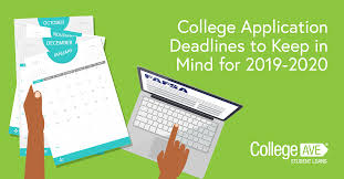 College Deadlines Admissions Applications College Ave