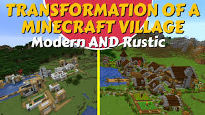 Download this map to check out what happens when architecture meets minecraft. How To Transform A Minecraft Village Modern Rustic Completed Ep6 Avomance Kylekraft 2019 Youtube
