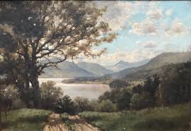 robert melville decker american 1847 1921 a view of lake george from hague circa 1880 oil on can hudson river school 19th century paintings lake george