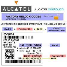 4 months ago unlock code of alcatel modem and router. Alcatel Factory Unlocking Codes This Unlocking Service Provides Imei Unlock Codes For All Models Of Alcatel Mobile Phon Unlocked Cell Phones Coding Phone Codes