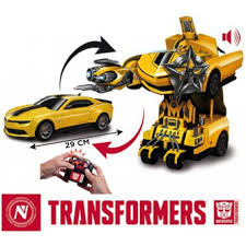 Epoch air remote control car, kids toys transform robot rc car rechargeable wall stunt car 360° rotation racing car children indoor games boys girls teenager gifts for birthday christmas 4.0 out of 5 stars 562. Transformers 4 Bumblebee 1 16 Rc Car Transforming Toy At Mighty Ape Nz