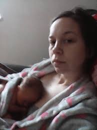 This is the only non-selfie picture I have with my daughter when she was a  newborn. Can someone clear the bed and the table? Would be nice to have at  least one