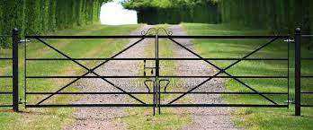 8ft tall x 12ft wide. Estate Fencing Metal Field Gates Designer Metal