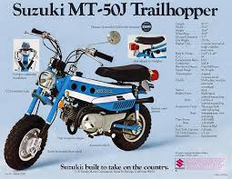 suzuki mt50 brochures adverts suzuki dirt bikes suzuki mini bike